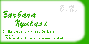 barbara nyulasi business card